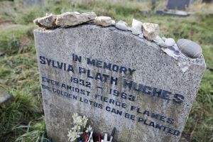 sylvia plath hughes grave 1 sm.jpg